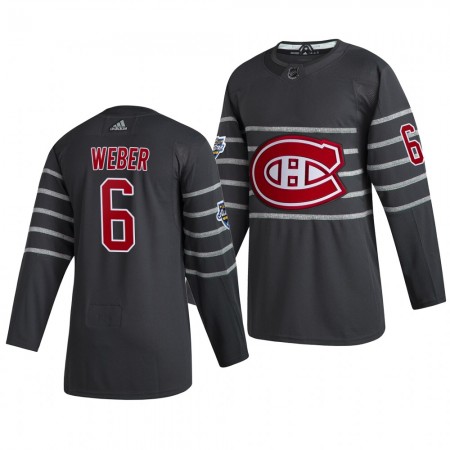 Camisola Montreal Canadiens Shea Weber 6 Cinza Adidas 2020 NHL All-Star Authentic - Homem